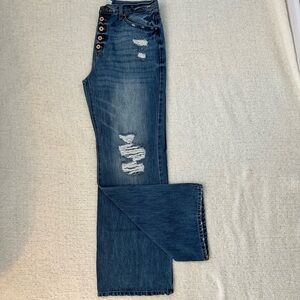 Women’s KanCan Wide Leg Jeans.